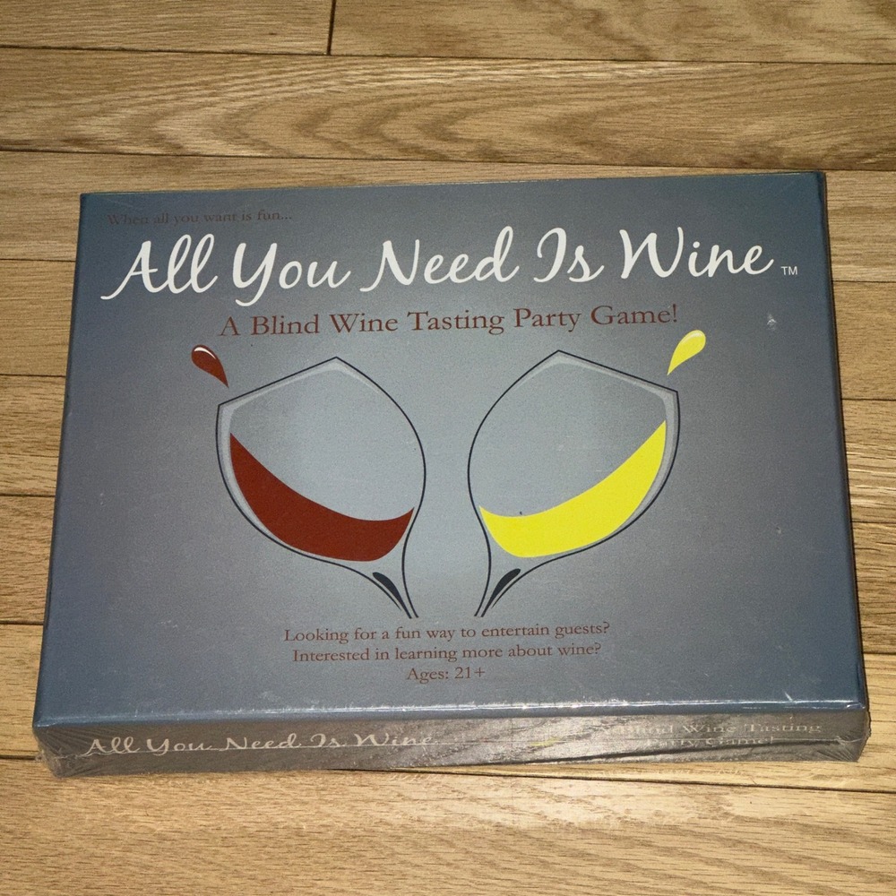 All You Need Is Wine Blind Wine Tasting Party Game New Sealed 2009 Edition 21+